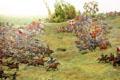 Tin figure diorama showing Battle of Ane on July 28 1227 at National Tin Figures Museum. Ommen, Netherlands.