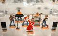 Tin figures in modern pop music band at National Tin Figure Museum. Ommen, Netherlands.