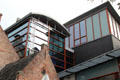 The exterior modern architecture of ANNO Stadsmuseum Zwolle. Zwolle, Netherlands.