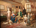 Mr. Ricketts' Return from Shooting painting at Bristol Museum & Art Gallery. Bristol, England.